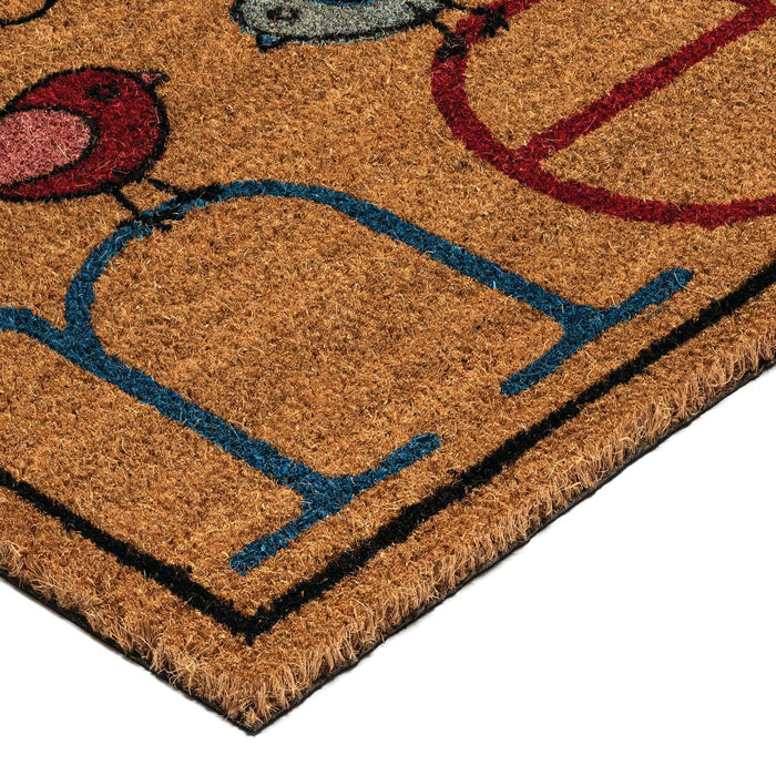 NoTrax, Welcome Nest, Vinyl-Backed Natural Coir Doormat, Entry Mat for Indoor or Outdoor Use, 18"x30", C12 (C12S1830NW)
