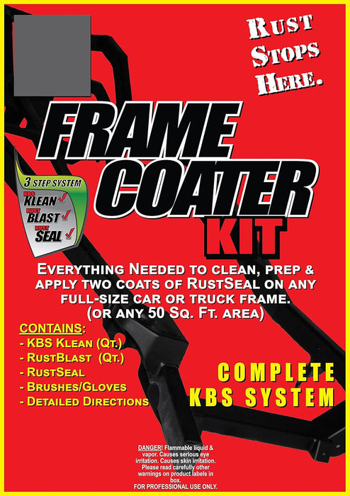 KBS Coatings 57002 Satin Black Frame Coater Kit