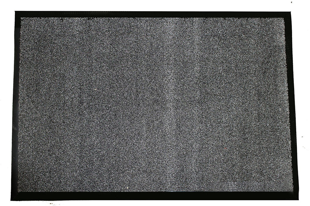 Durable Corporation 654S46 Wipe-N-Walk Vinyl Backed Indoor Carpet Entrance Mat, 4' x 6', Charcoal