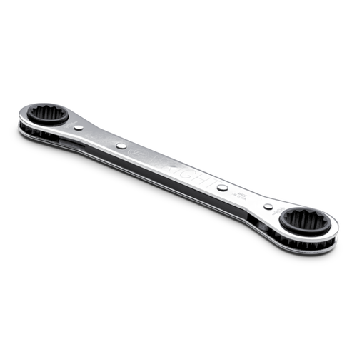 Wright Tool 9389 12 Point Nominal Size Ratcheting Box Wrench, 1-1/8" x 1-1/4"