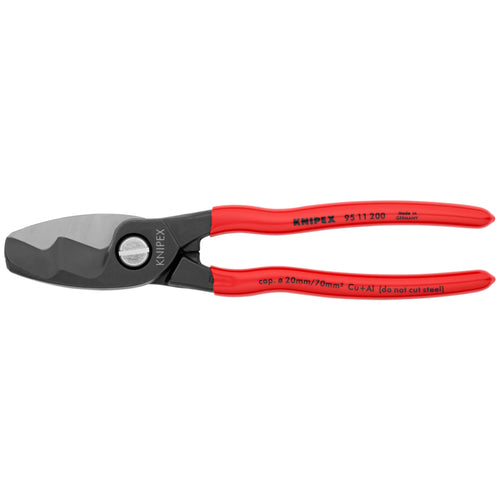 KNIPEX 8" Cable Shears-Twin Cutting Edges