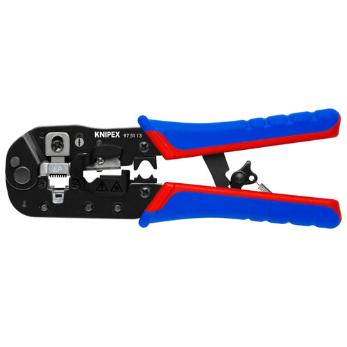 KNIPEX 7-1/2" Crimping Pliers for RJ45 Western Plugs