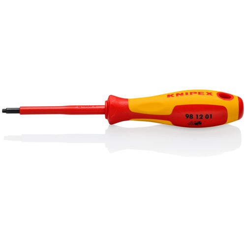 KNIPEX 3-1/8" Square Drive Screwdriver, 1000V Insulated, R1