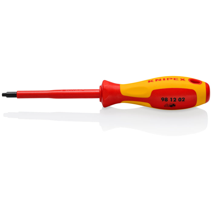 KNIPEX 4" Square Drive Screwdriver, 1000V Insulated, R2