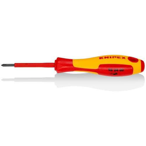 KNIPEX 2-1/2" Phillips Screwdriver, 1000V Insulated, P0 -98 24 00