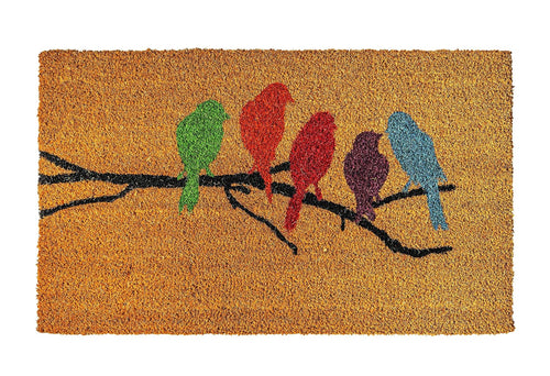 Notrax C12S1830BB Front Door Mat Bird Branch Coir Vinyl-Backed