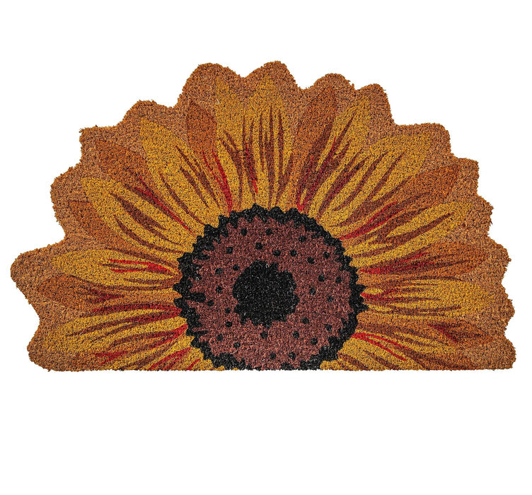 Notrax Sunflower, Vinyl-Backed Natural Coir Doormat, Entry Mat for Indoor or Outdoor Use, 18"x30", C12 (C12S1830SR)