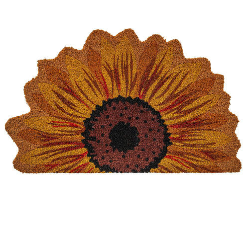Notrax Sunflower, Vinyl-Backed Natural Coir Doormat, Entry Mat for Indoor or Outdoor Use, 18"x30", C12 (C12S1830SR)