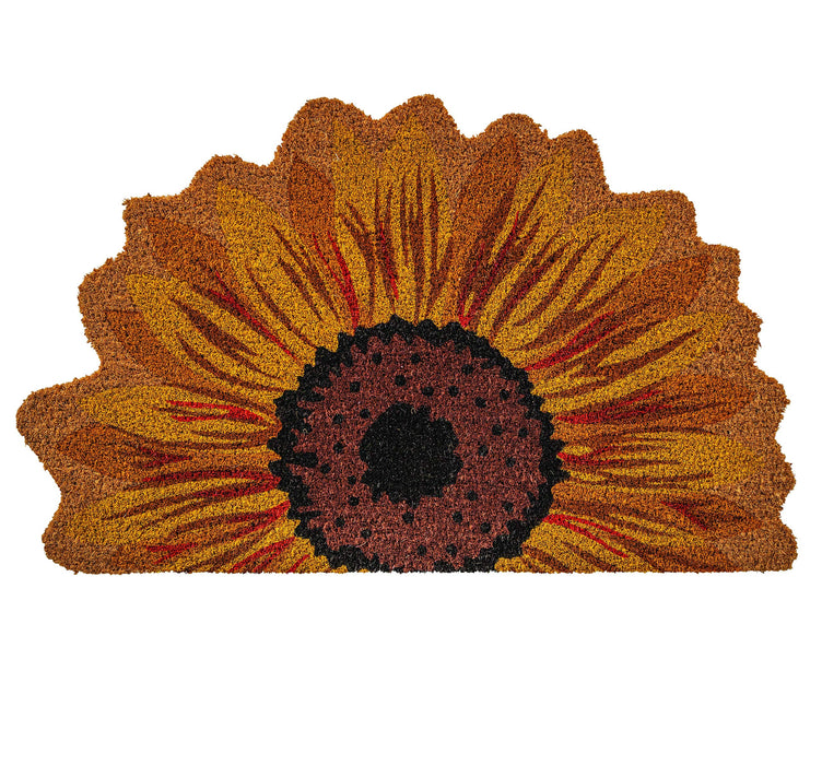 Notrax Sunflower, Vinyl-Backed Natural Coir Doormat, Entry Mat for Indoor or Outdoor Use, 18"x30", C12 (C12S1830SR)