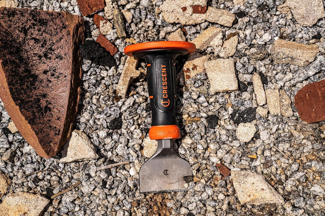 Crescent CBCH30H 3" x 8-1/2" Brick Chisel with Handguard