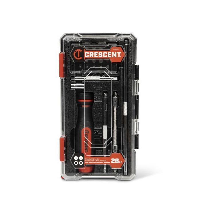 Crescent CRBSDS26PC 26 Piece Ratcheting Bit Driver Set