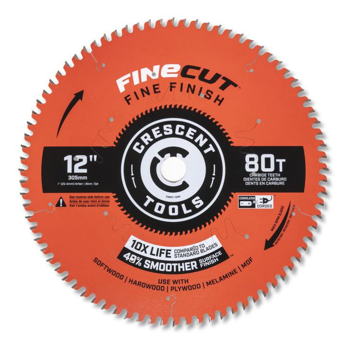 Crescent CSBFN-840 8-1/4" x 40-Tooth FineCut Finishing Circular Saw Blade