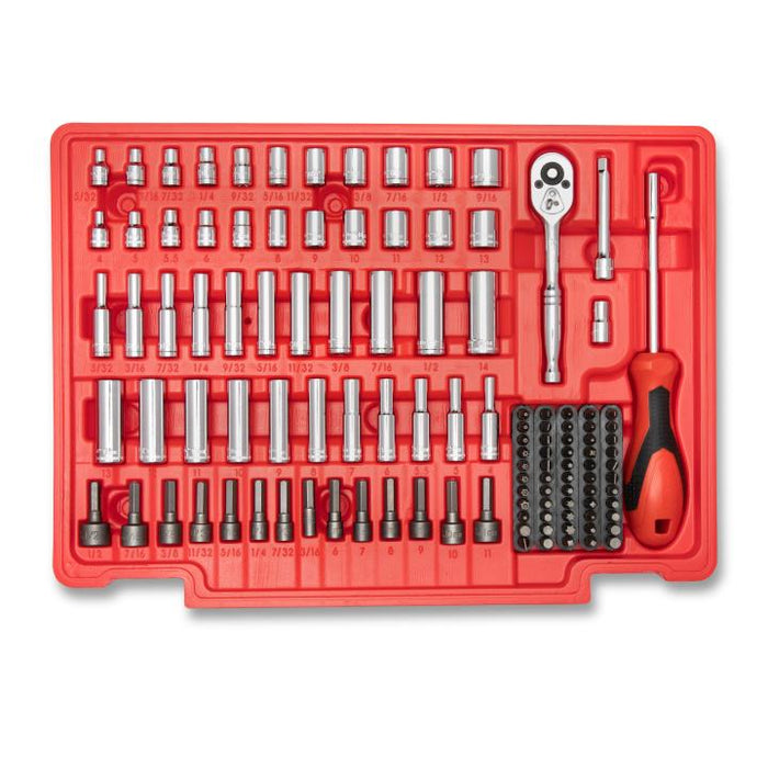 Crescent 229-Piece 1/4", 3/8" & 1/2" Drive Mechanics Hand Tool Set with 3 Drawer Storage Case