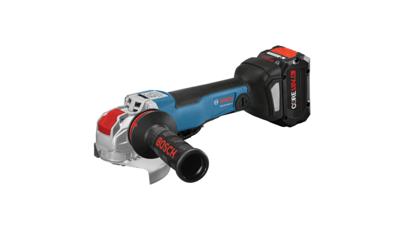 Bosch (GWX18V-50PCB14) 18V X-LOCK Brushless Connected-Ready 4-1/2 In. – 5 In. Angle Grinder Kit with (1) CORE18V 8.0 Ah Performance Battery