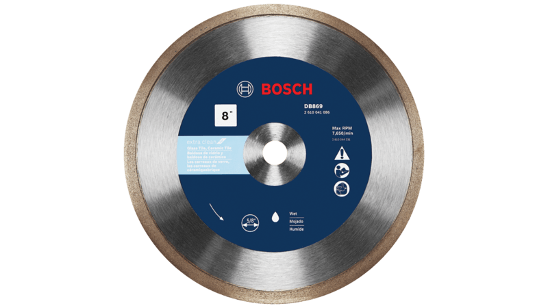 Bosch 8 In. Rapido Premium Continuous Rim Diamond Blade for Glass Tile