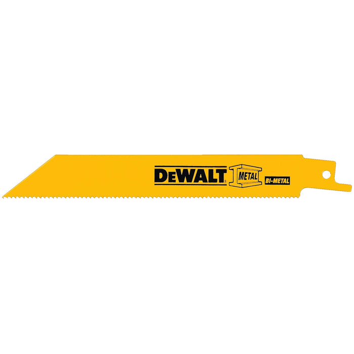 DEWALT DW4803BZ 9-Inch 6-TPI Taper-Back Bi-Metal Reciprocating Saw Blade (Pack of 100)