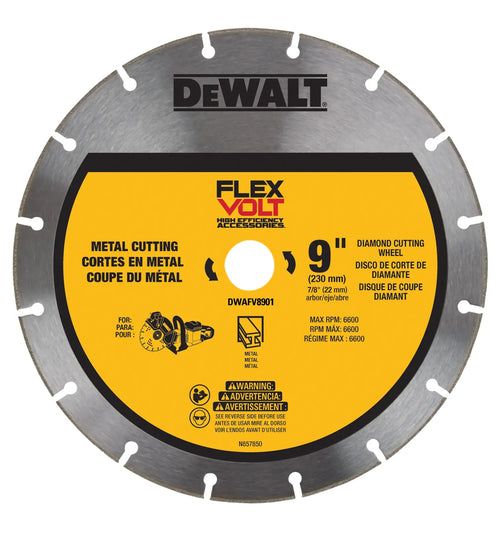 DEWALT DWAFV8901 FLEXVOLT 9-in. Metal Cutting Diamond Wheel