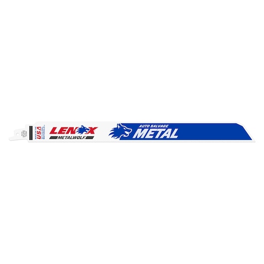 Lenox 20176-9110R LAZER Heavy Duty Metal Cutting Bi-Metal Reciprocating Saw Blade, 10TPI, 9"
