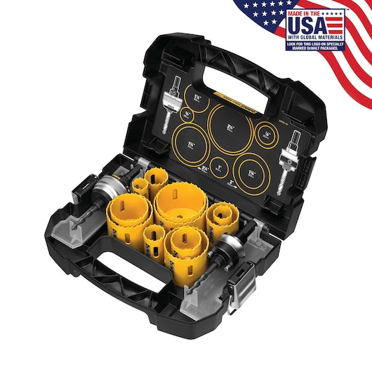 DEWALT D180001 Standard Plumbers Bi-Metal Hole Saw Kit