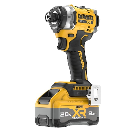 DEWALT DCF860WW1 20V MAX XR Brushless Cordless 3-Speed High Torque 1/4 in. Impact Driver Kit with XR POWERPACK