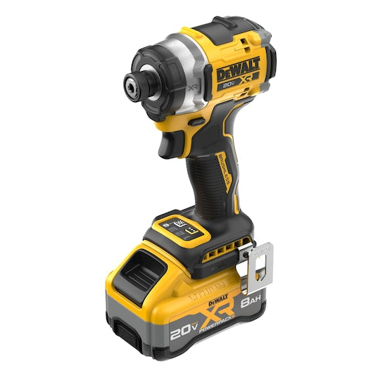 DEWALT DCF860WW1 20V MAX XR Brushless Cordless 3-Speed High Torque 1/4 in. Impact Driver Kit with XR POWERPACK