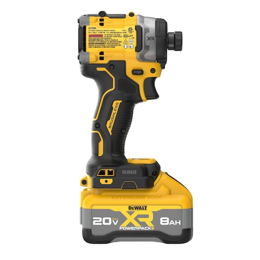 DEWALT DCF860WW1 20V MAX XR Brushless Cordless 3-Speed High Torque 1/4 in. Impact Driver Kit with XR POWERPACK