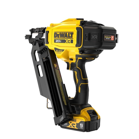 DEWALT DCN930P1 DEWALT 20V MAX Brushless Cordless 30° Paper Tape Framing Nailer Kit