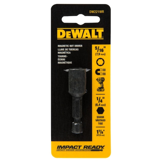 DEWALT DW2221IR 1/4" x 2-9/16" Magnetic Impact Nutdriver