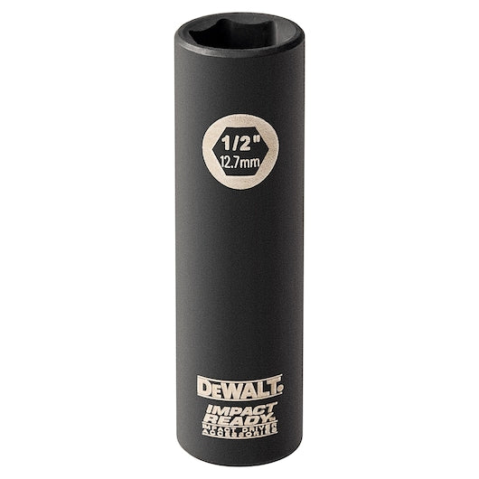 DEWALT DW2286 1/2-Inch IMPACT READY Deep Socket for 3/8-Inch Drive, Black Oxide
