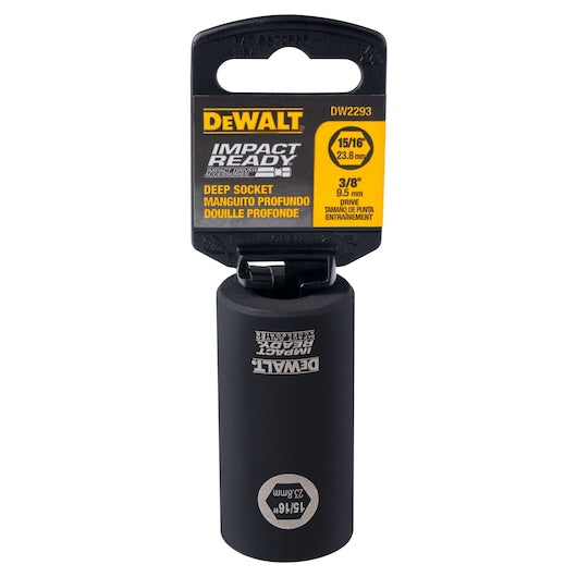 DEWALT DW2293 15/16-Inch IMPACT READY Deep Socket for 3/8-Inch Drive