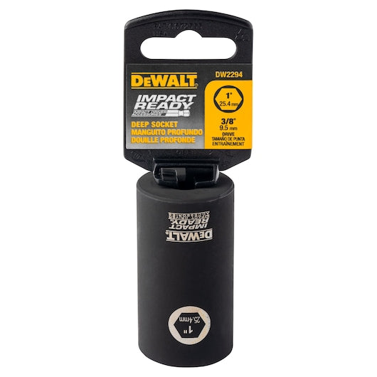 DEWALT DW2294 1" IMPACT READY Deep Socket for 3/8" Drive