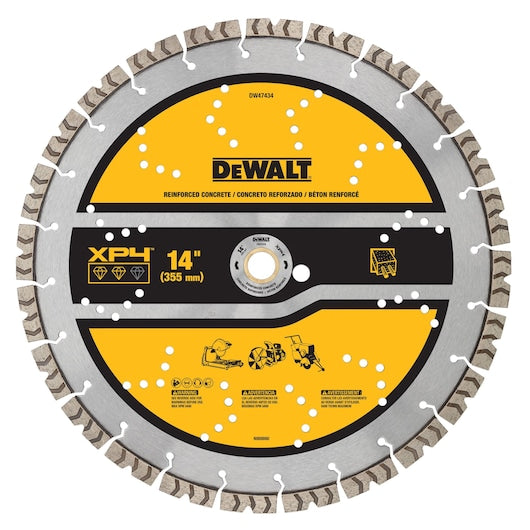 DEWALT DW47434 XP4 Reinforced Concrete Segmented Diamond Blade