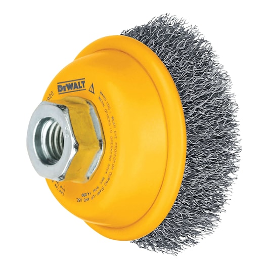 DEWALT DW4920 Wire Cup Brush, Crimped, 3-Inch