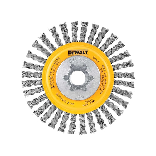DEWALT DW4925B 4" x 5/8"-11 HP .020 Carbon Stringer Wire Wheel Bulk