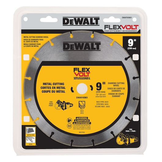 DEWALT DWAFV8901 FLEXVOLT 9 in. Metal Cutting Diamond Wheel