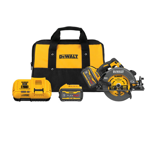 DeWALT DCS578X2 60V MAX FlexVolt 7-1/4 In. Circular Saw Kit with Brake Brushless