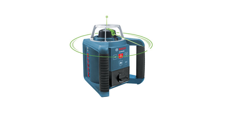 Bosch Self-Leveling Green-Beam Rotary Laser with Layout Beam