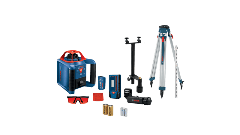 Bosch REVOLVE900 Self-Leveling Horizontal/Vertical Rotary Laser Kit (Open Box, Excellent Condition)