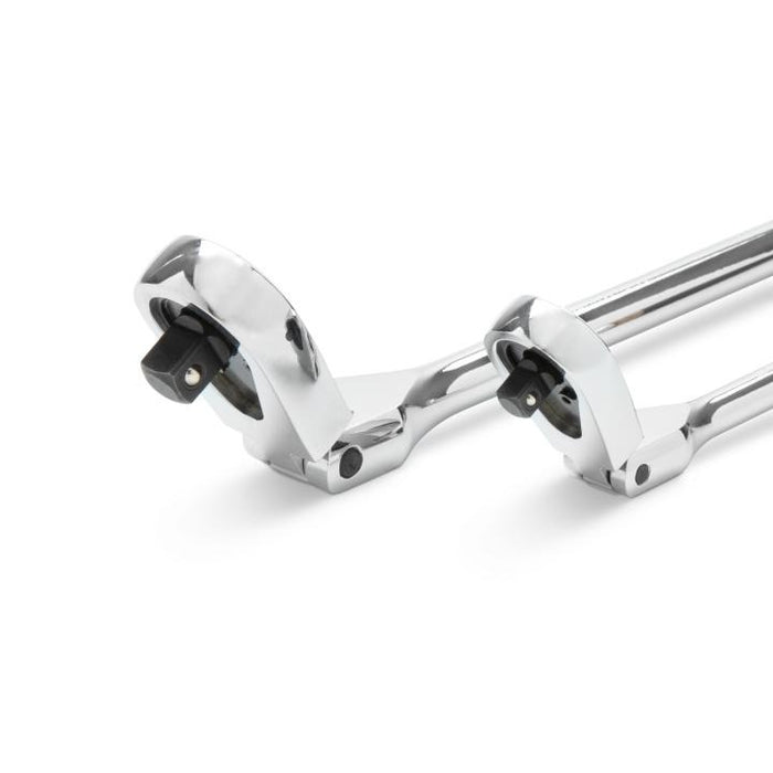 GEARWRENCH 2 Piece 1/4inch and 3/8inch Drive 120XP Flex Head Teardrop Ratchet Set, Dual Material - 81204P