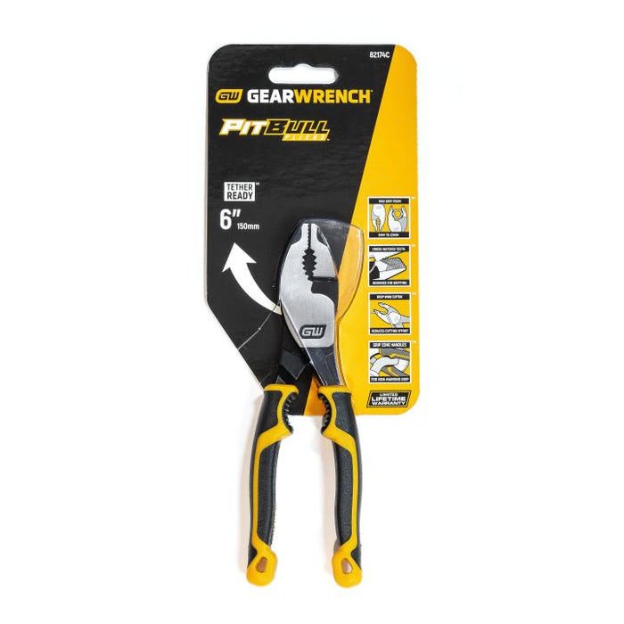 GEARWRENCH 6" Pitbull Dual Material Slip Joint Pliers - 82174C