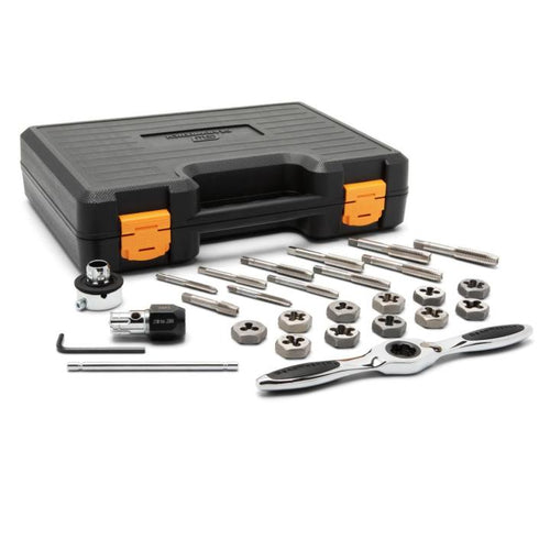 GEARWRENCH 82813 27 Piece SAE Ratcheting Tap & Die Set