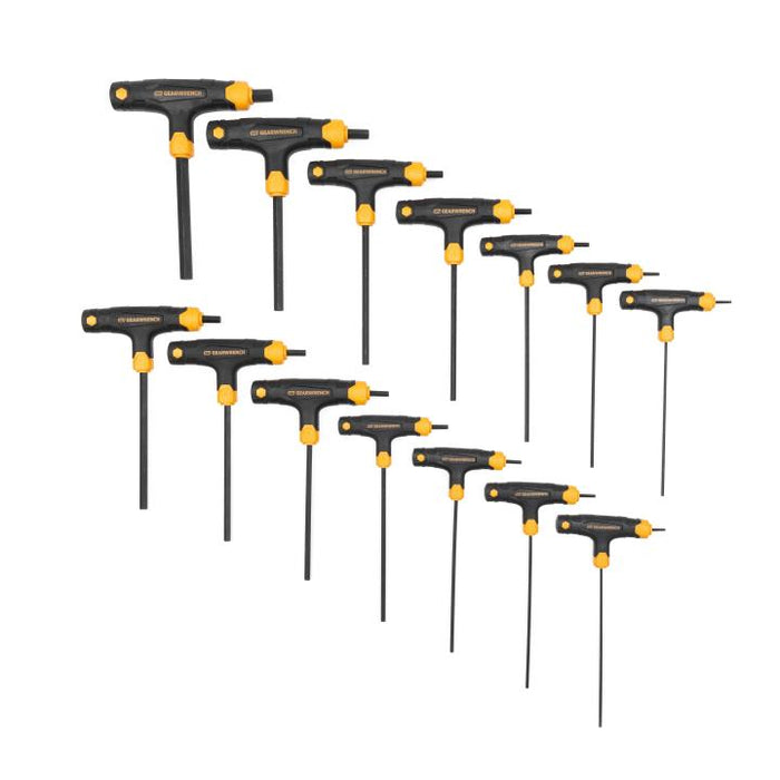 GEARWRENCH 83514 14 Piece SAE/Metric T-Handle Hex Key Set