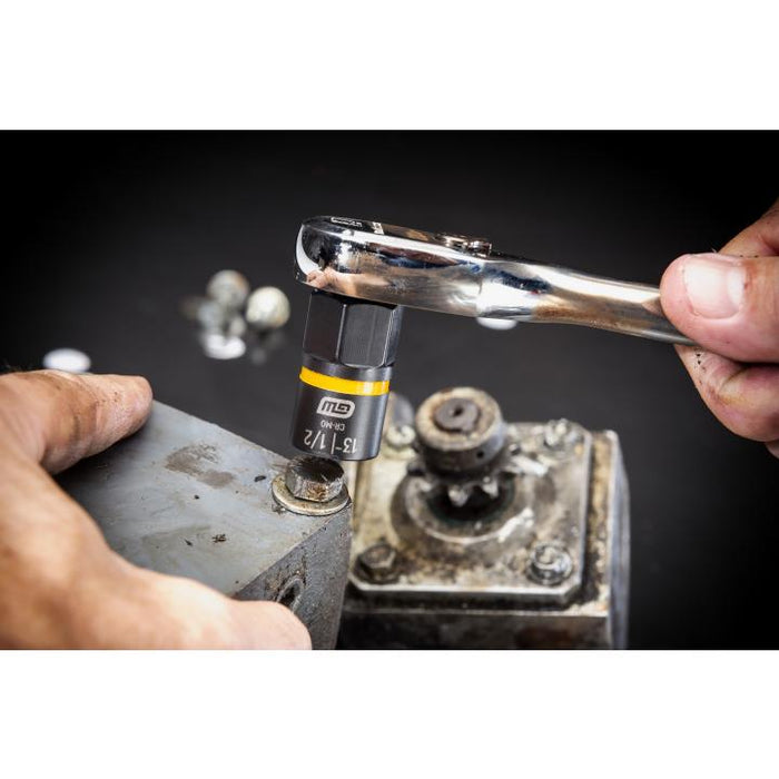 GEARWRENCH 84784 28 Pc. 1/4" & 3/8" Drive Bolt Biter Impact Extraction Socket Set