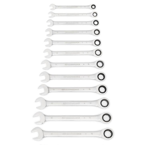12 Pc. Combination Ratcheting Wrench Set Metric
