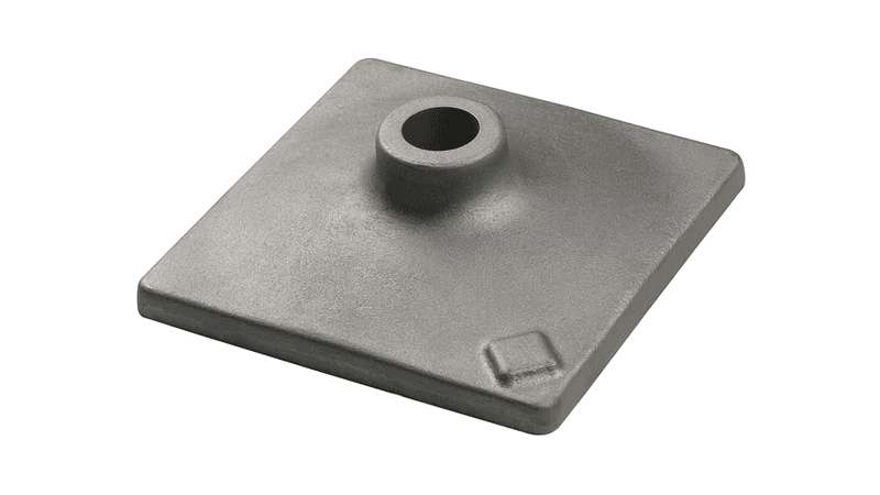 Bosch (HS2125) 8 In. x 8 In. Tamper Plate 1-1/8 In. Hex Hammer Steel