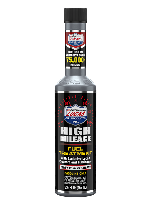 Lucas Oil 10977 High Mileage Fuel Treatment, 5.25 Ounces (Pack of 6)