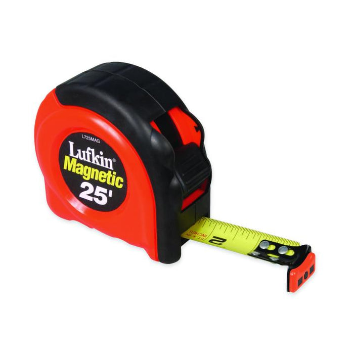 Crescent Lufkin L725MAG 1" x 25' 700 Series Magnetic Yellow Clad Tape Measure