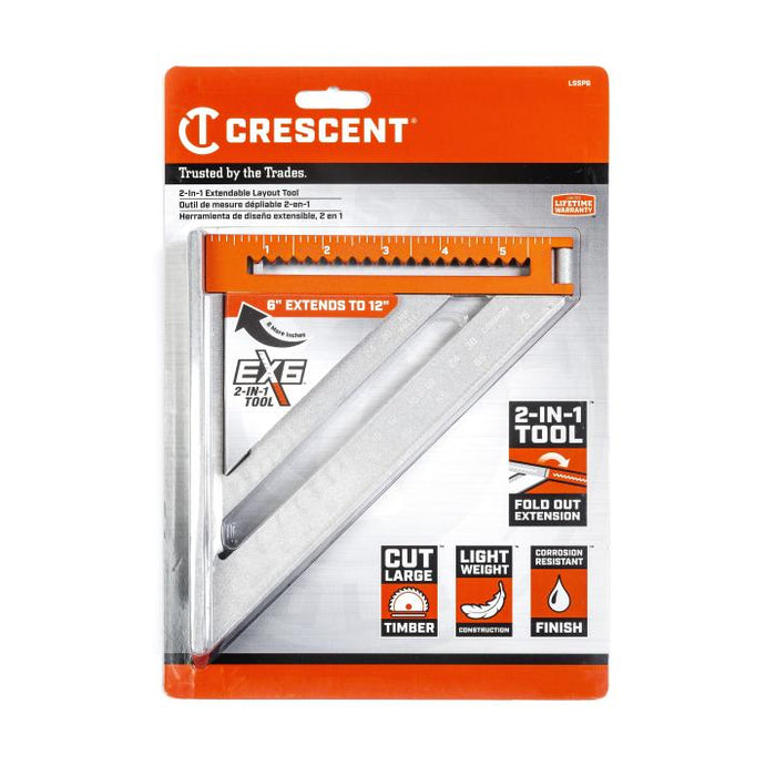 Crescent EX6 2-in-1 Extendable Layout Tool