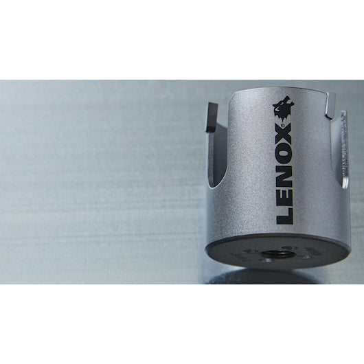 Lenox LXAH42342 Hole Saw: 2 3/4 in Saw Dia., 2 7/16 in Max. Cutting Dp, 5/8"-18 Thread Size, Carbide Tipped