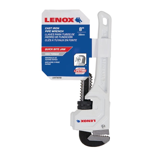 Lenox LXHT90708 Cast Iron Pipe Wrench 8"